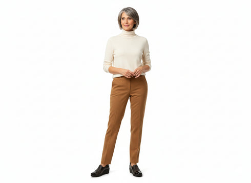 Melluso Comfort Loafers in Brown Leather and Patent Leather with Wedge Heel